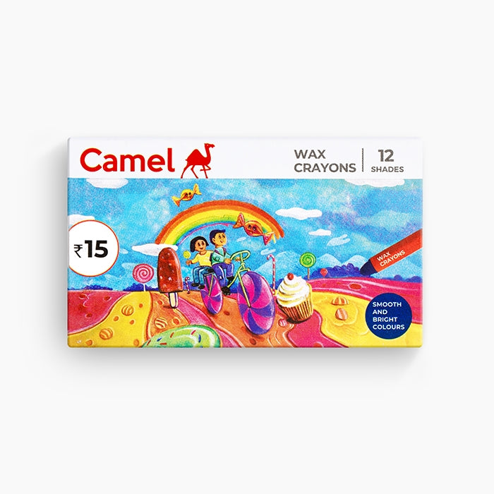 Camel Wax Crayons - 12 Shades
