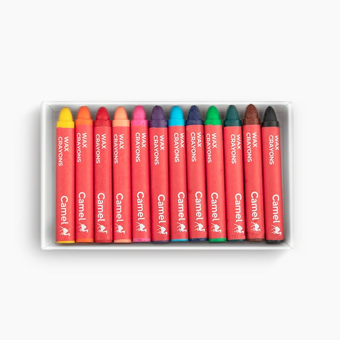 Camel Wax Crayons - 12 Shades