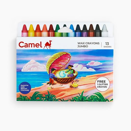 Camel Wax Crayons Jumbo - 13 Shades