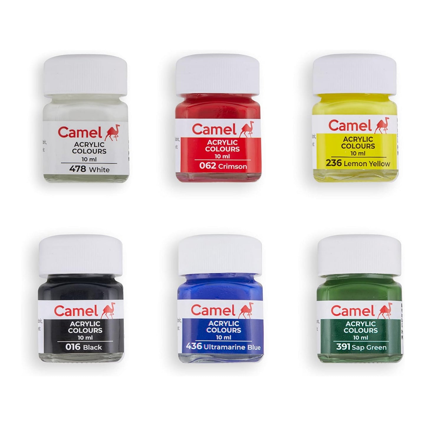 Camel Acrylic Ultra Colours - 6 Shades