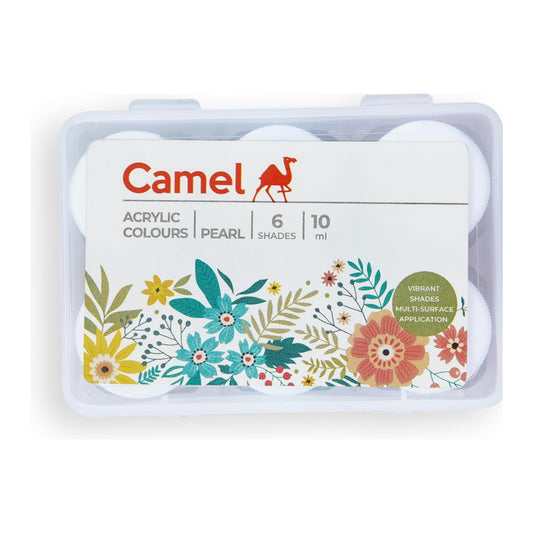 Camel Acrylic Pearl Colours - 6 Shades