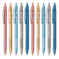 Flair Srx 0.7mm Retractable Ball Pen Box Pack | Triangular Body Design For Better Grip | Light Weight Refillable | Smooth Writing Experience | Vibrant Solid Body Colours | Blue Ink Pack of 10 Pcs