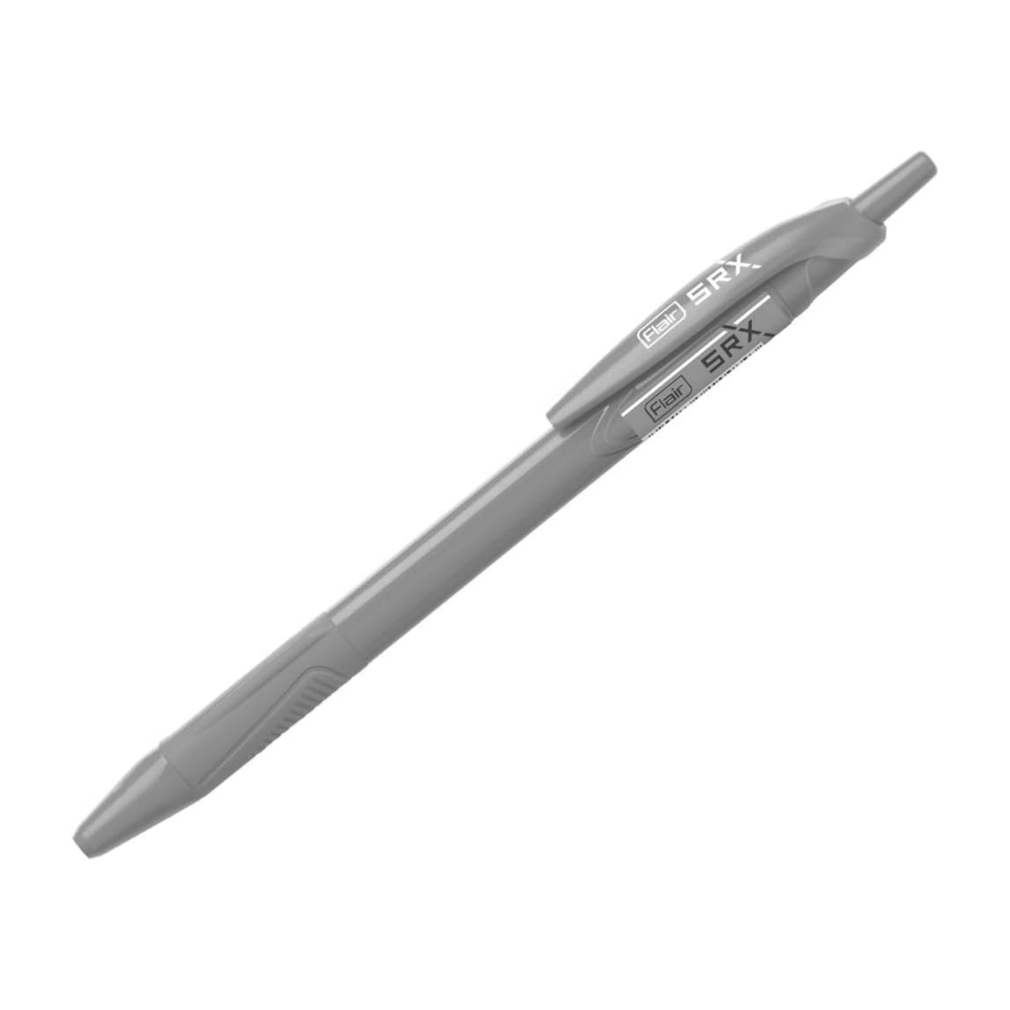 Flair Srx 0.7mm Retractable Ball Pen Box Pack | Triangular Body Design For Better Grip | Light Weight Refillable | Smooth Writing Experience | Vibrant Solid Body Colours | Black Ink Pack of 10 Pcs