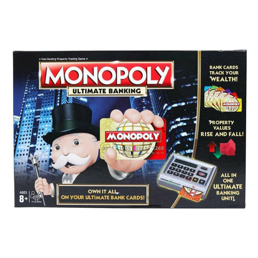 Monopoly Game: Ultimate Banking Edition Board Game, Electronic Banking Unit,Fantasy Game for Families and Kids Ages 8 and Up