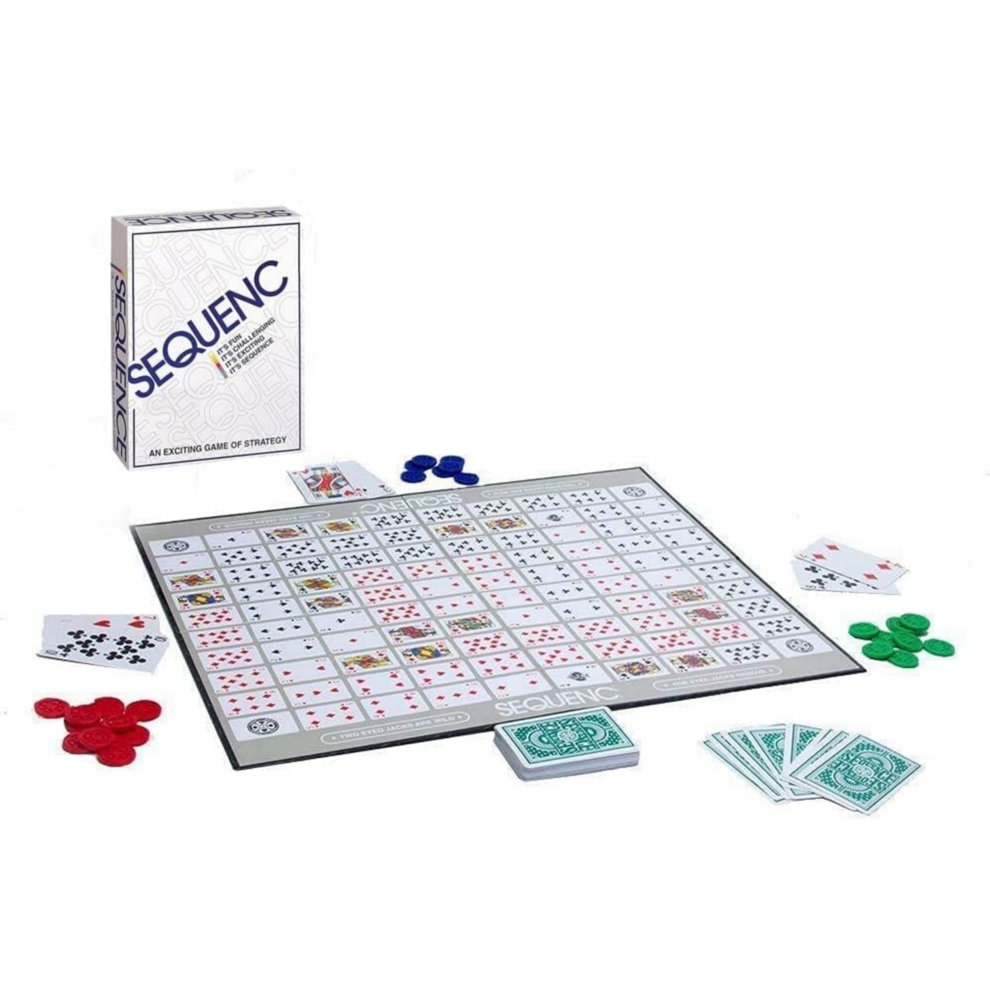 Sequence Board Game | Make 5 in a Row | Family Games for Adults and Kids | Board Game for Family