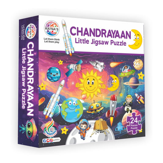 Ratna's Chandrayaan Little Jigsaw Puzzle 24 Pieces for Kids 3+ Years