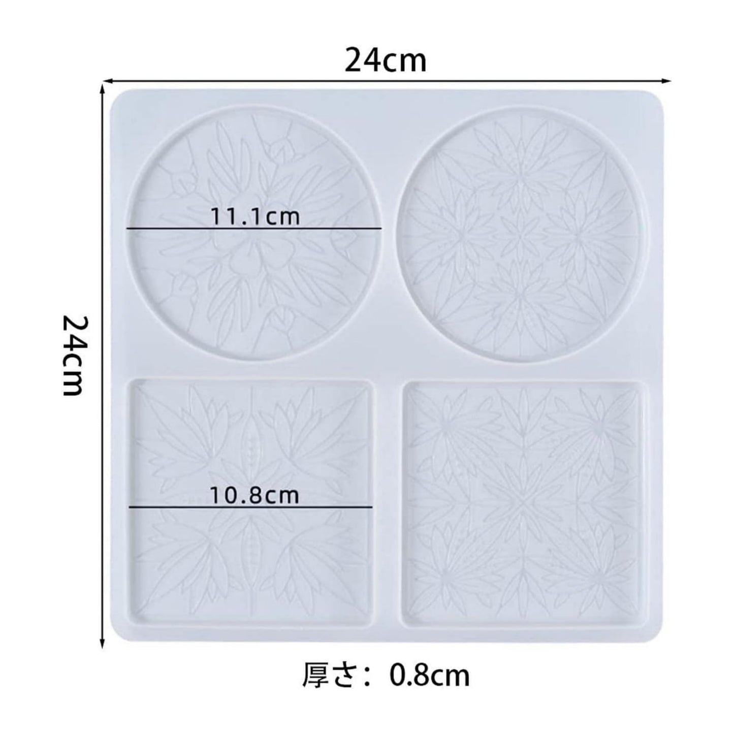 Silicone Mould Floral Coaster