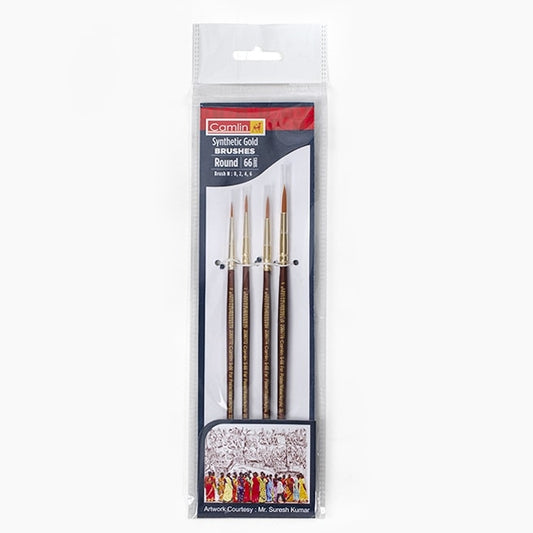 Camlin Synthetic Gold Brushes Round - Series 66