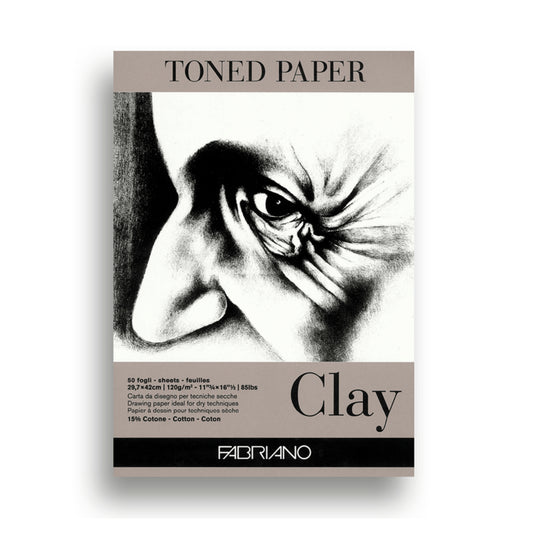 Fabriano Toned Paper Pad Clay 120 GSM (Contains- 50 Sheets)