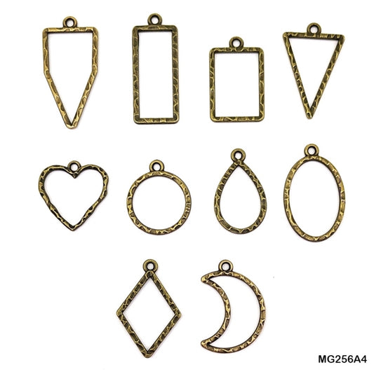 Bezels Single Shape Set Copper - 5 Pcs