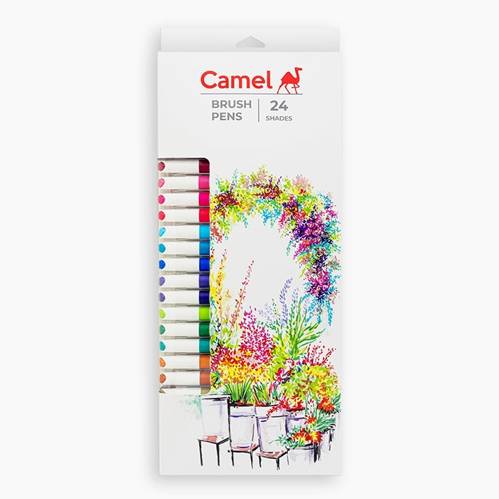 Camel Brush Pens- Assorted Pack of 24 Shades