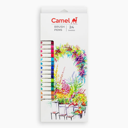 Camel Brush Pens- Assorted Pack of 24 Shades