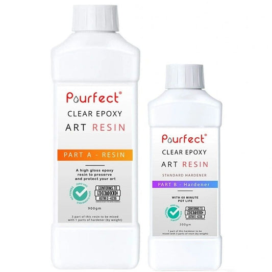 Pourfect Ultra Clear Art Resin Kit 1.2kg