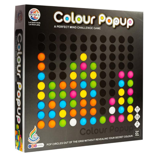 Ratna's Colour Popup A Perfect Mind Challenging Table Top Board Game for Family & Kids 1 to 5 Players