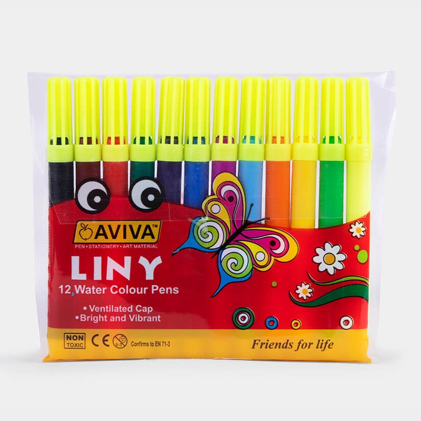 Aviva Liny Water Colour Pens 12 Shades