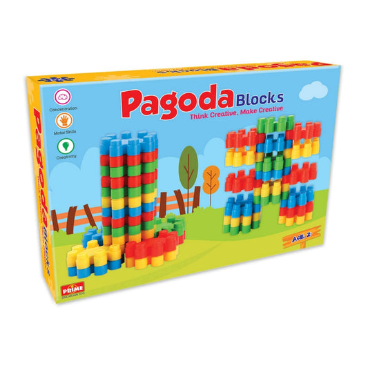 Prime Pagoda Blocks - Building House Blocks for Kids Age 3+