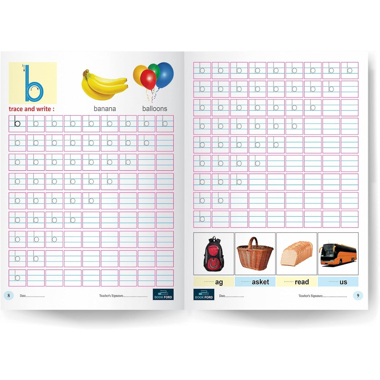 Book Ford Publications Writing Book Of Alphabet Small Letter For Kids - Part B