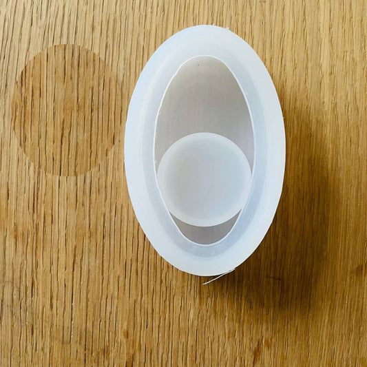 Silicone Mould Oval Tea light Holder Candle