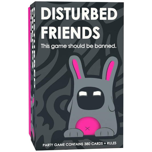 Disturbed Friends Party Game - Find Out Who Your Friends are! Hilarious Card Game for Adults, Friends, Family, College Students, Fun Parties and Board Games Night with Your Group