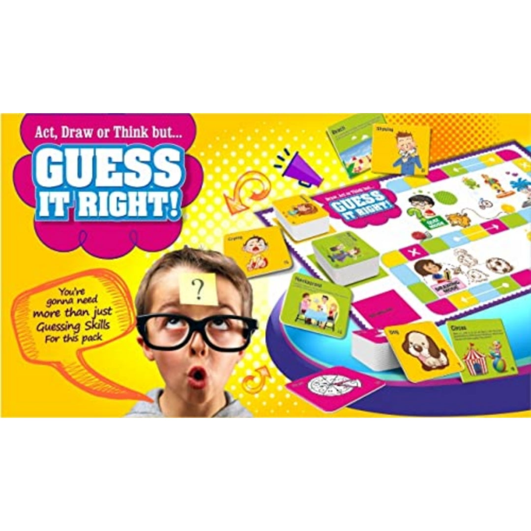Happy kidz Kids Board Game Guess it Right Improves Social Skills: Improves Drawing & Imagination Skills: Improves Cognitive Skills: Best Birthday Gift for kids