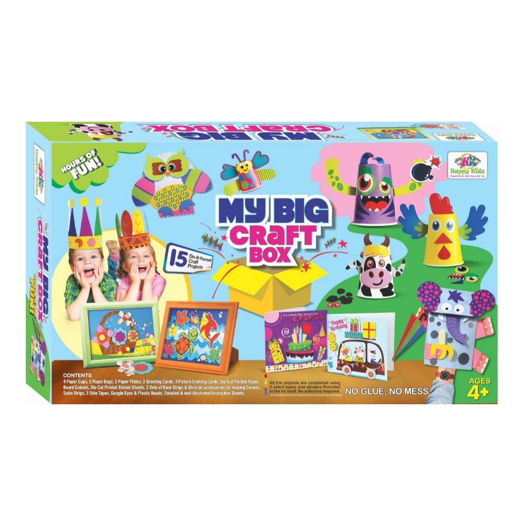 Happy Kidz Big Craft Box Art Craft Toys for Kids Craft Box full of activities