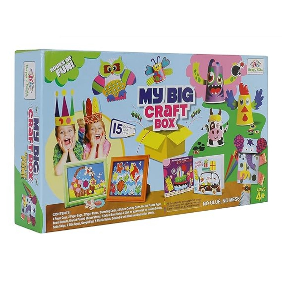 Happy Kidz Big Craft Box Art Craft Toys for Kids Craft Box full of activities