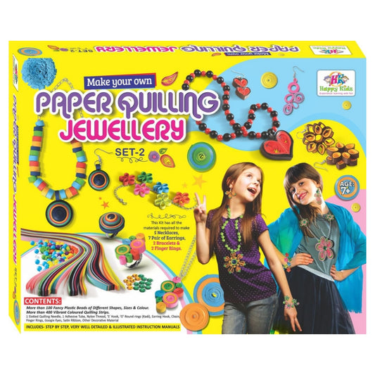 Happy Kidz Paper Quilling Jewellery Set 2 Art & Craft Toys