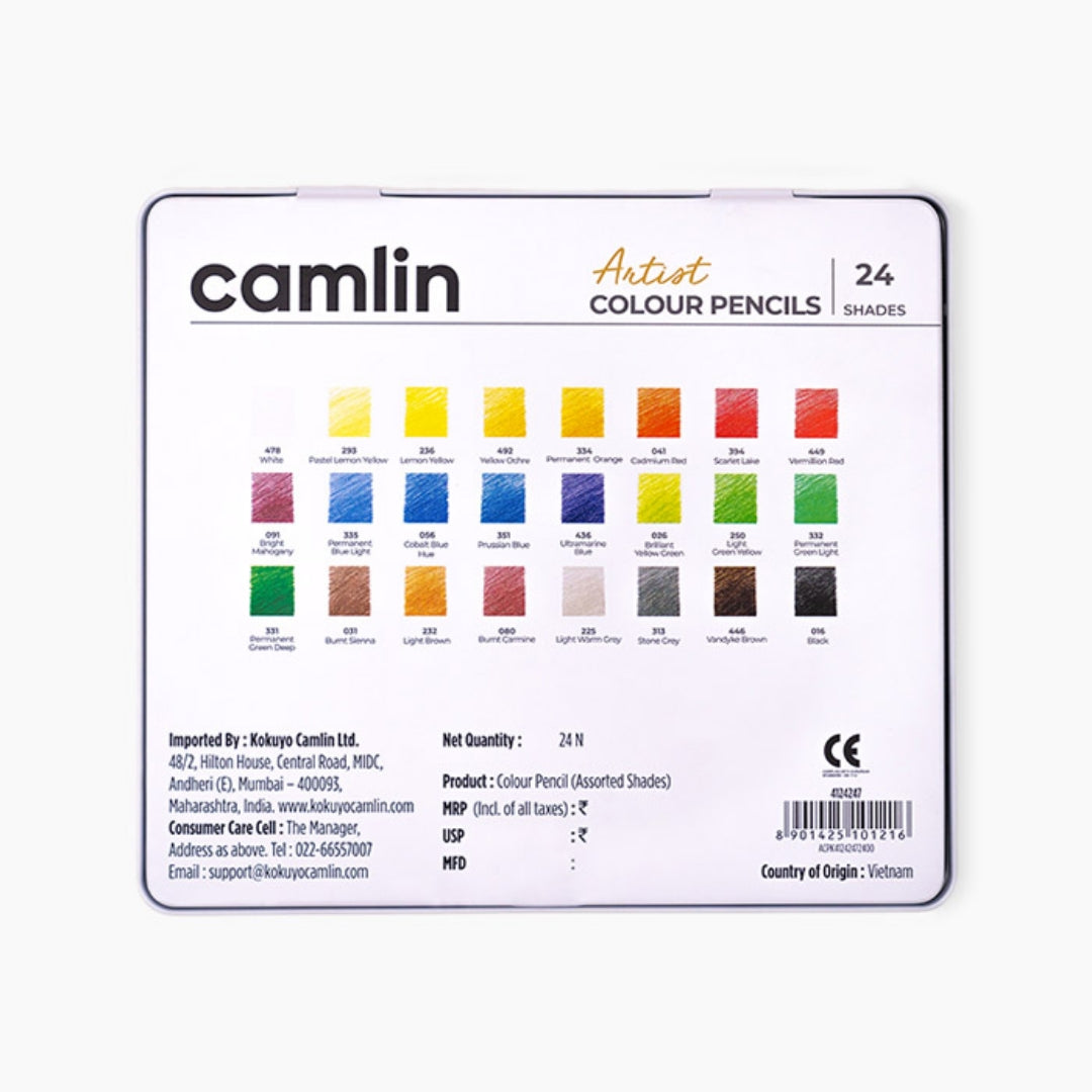 Camlin Artist Colour Pencils 24 Shades