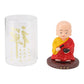 Little Monk Figurine, Solar Chinese Little Buddha Monk Statue, Bring Good Fortune Decoration Ornament, Funny Car Shaking Head Toy, Solar Power Nodding Head Dancing Toy