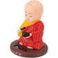 Little Monk Figurine, Solar Chinese Little Buddha Monk Statue, Bring Good Fortune Decoration Ornament, Funny Car Shaking Head Toy, Solar Power Nodding Head Dancing Toy