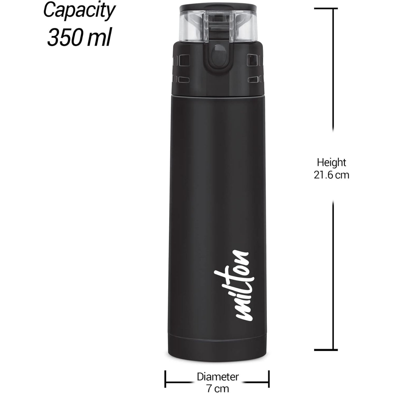 Milton Atlantis 400 Thermosteel Insulated Water Bottle, 350 ml
