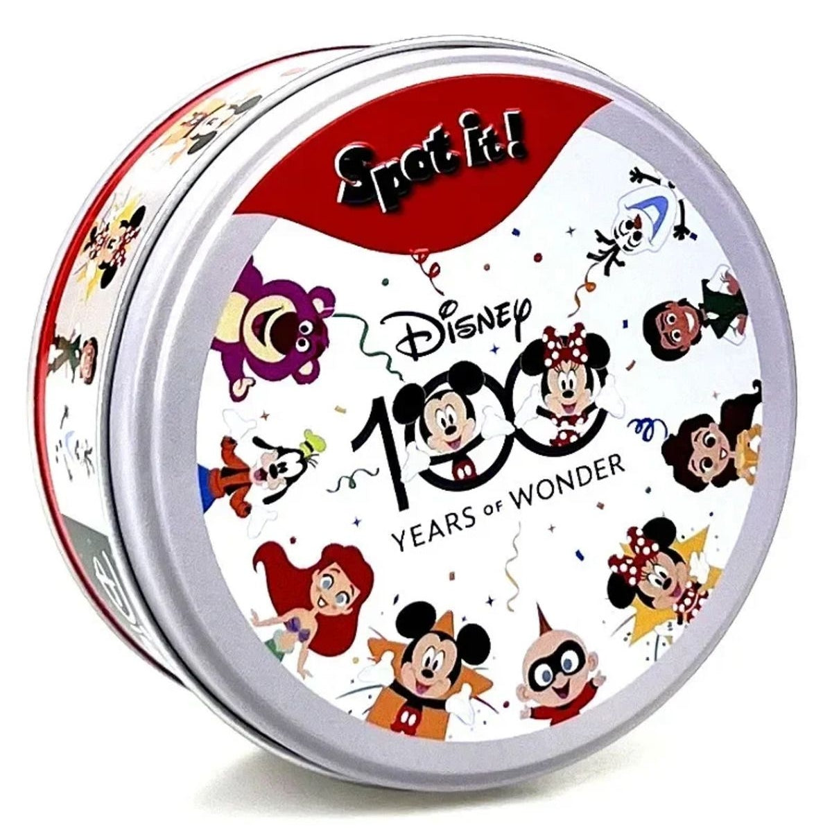 Spot It! Disney 100 Years of Wonder Card Game | Fast-Paced Symbol Matching Observation Game | Fun Family Game for Kids and Adults | Age 6+ | 2-8 Players | Avg. Playtime 15 Minutes
