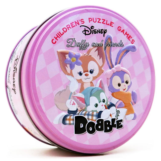 Spot It! Disney Duffy and Friends Card Game | Fast-Paced Symbol Matching Observation Game | Fun Family Game for Kids and Adults | Age 6+ | 2-8 Players | Avg. Playtime 15 Minutes