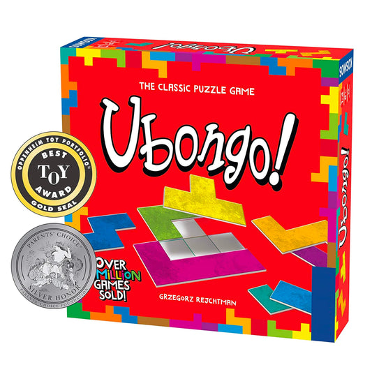 Ubongo - Sprint to Solve The Puzzle Family Friendly Fun Game Highly Re-Playable Quality Components