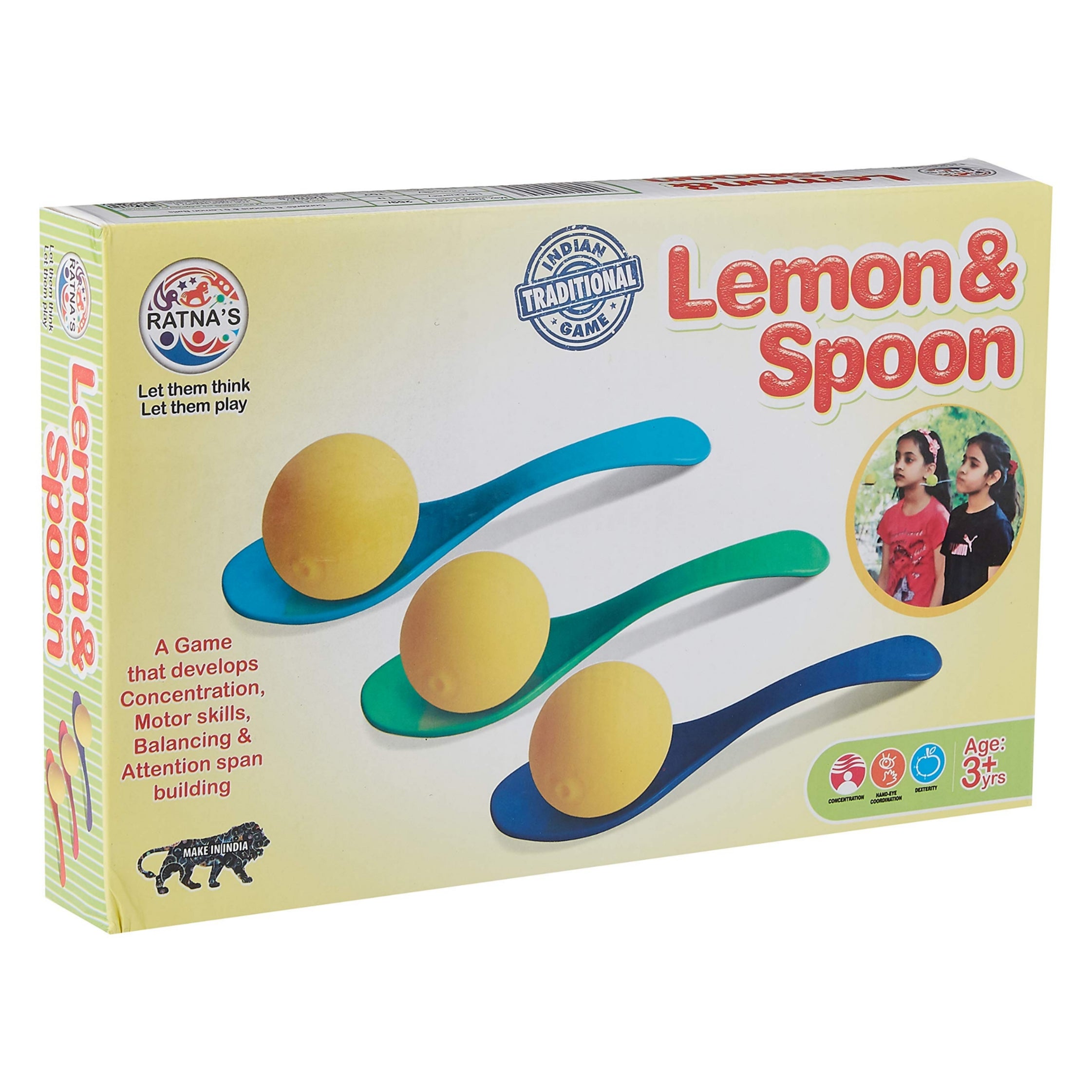 Lemon Spoon Ratna's Lemon and Spoon A Balancing Game for Family Fun – SATYAM STATIONERS