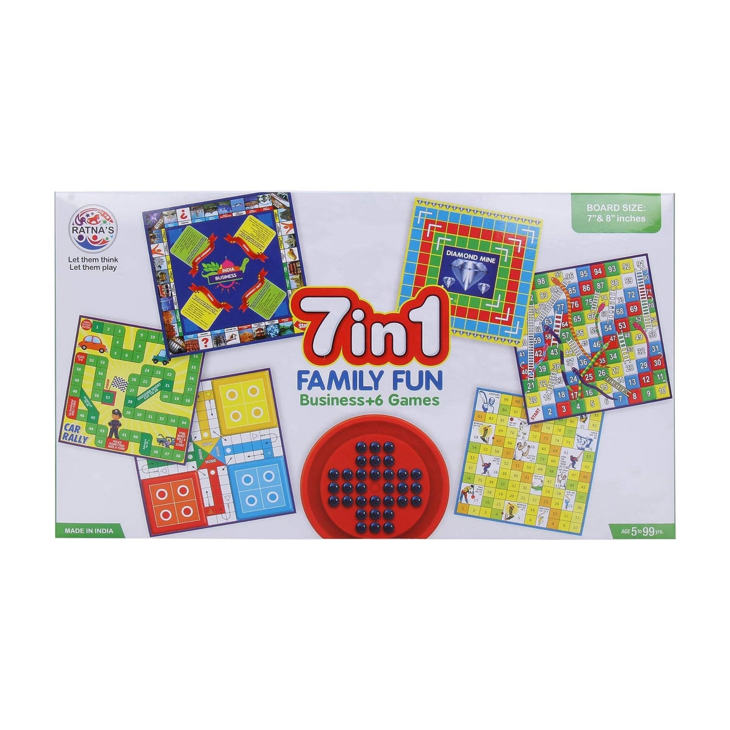 Ratna's 7 in 1 Family Board Game