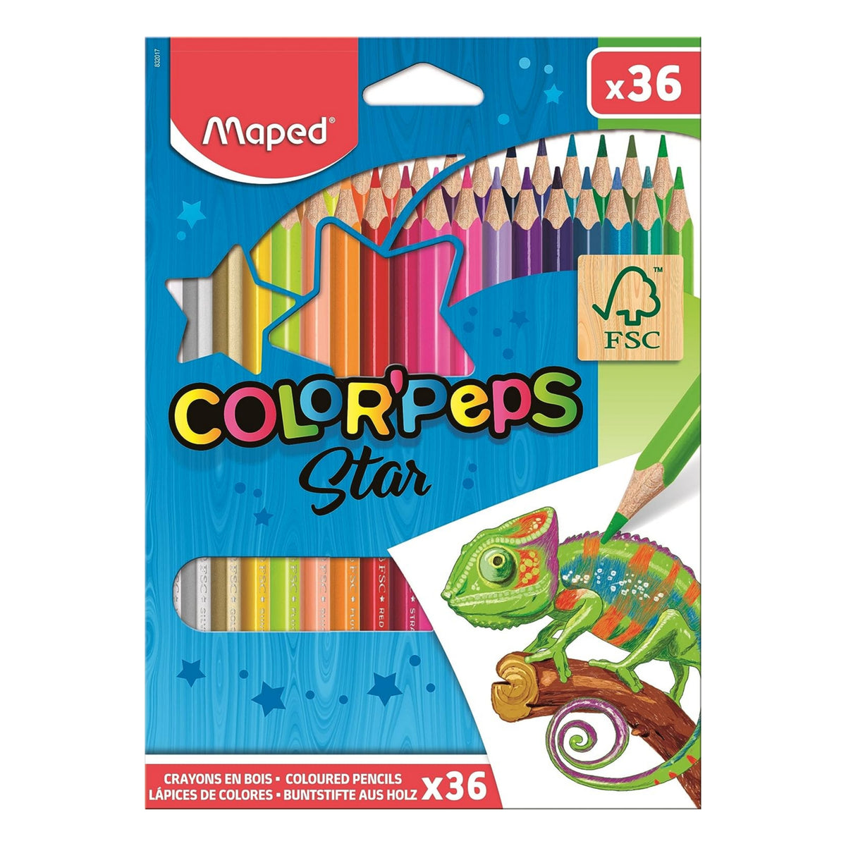 Color Peps Set Maped Color'Peps Color Pencil Set - Pack of 36 – SATYAM STATIONERS