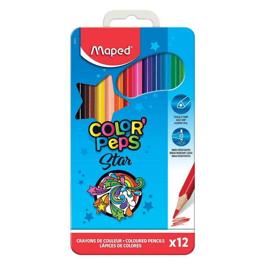 Maped Color'Peps Star Pencil Box - Pack of 12