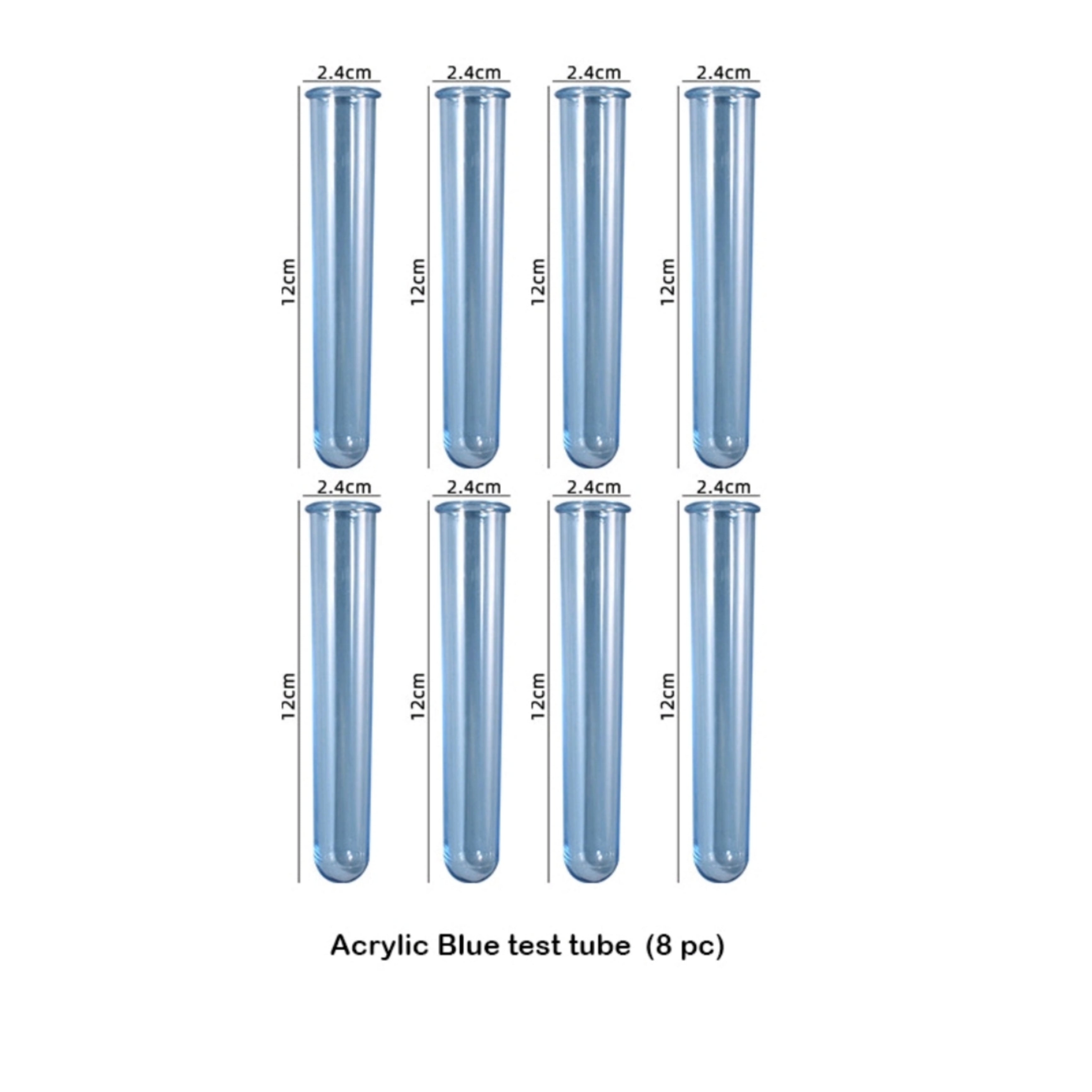 Acrylic Glass Test Tube 8 PC's – SATYAM STATIONERS