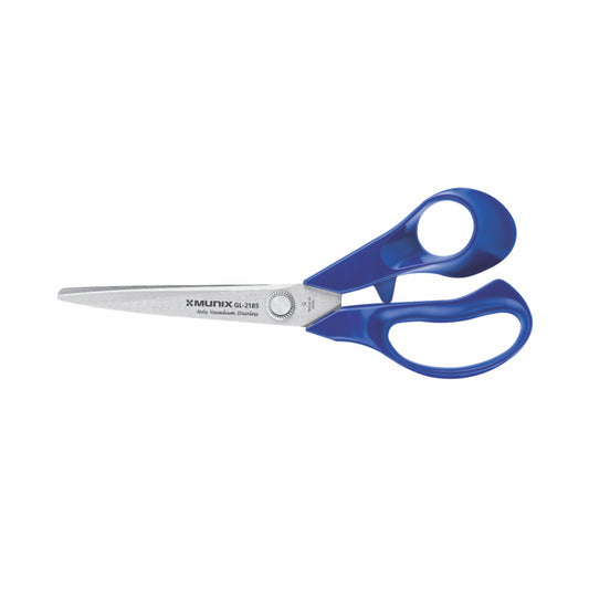 Munix GL-2185 216 mm / 8.5" Stainless Steel Scissors | Round Tip with Curved Blades & Shock Proof Body | Ergonomic & Comfortable Handles