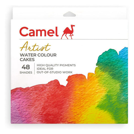 Camel Artist Water Colour Cakes Set - Pack of 48 shades