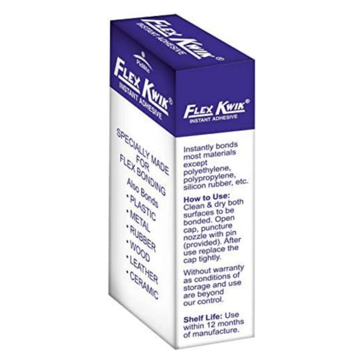 Pidilite Flex Kwik Instant Adhesive Fast Bonding for Flex and PVC Doors (20g)