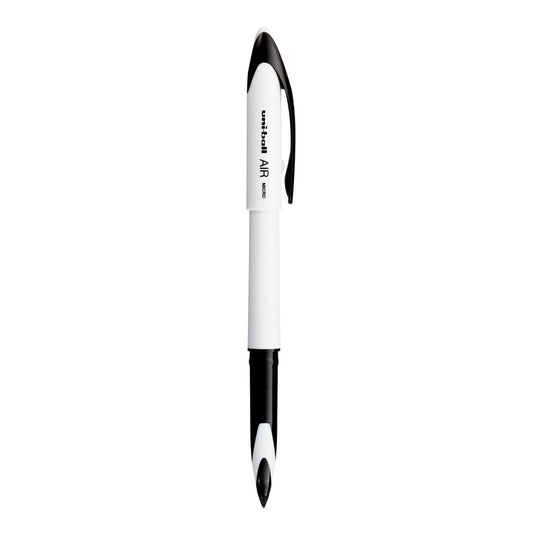 Uniball UBA-188-ELM Air Micro Roller Ball Pen (0.7mm, White Body, Blue Ink, Pack of 1)