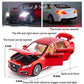 Alloy Metal Pull Back Die-cast Car 1:32 Toyota Crown Diecast Metal Pullback Toy car with Openable Doors & Light, Music