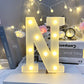 Marquee Alphabet Shaped Led Light - Asthetic Decorations Letter Light for Romantic Gift, Diwali Decoration Item, Night Light Lamp and Wall Lamp
