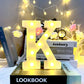 Marquee Alphabet Shaped Led Light - Asthetic Decorations Letter Light for Romantic Gift, Diwali Decoration Item, Night Light Lamp and Wall Lamp