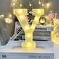 Marquee Alphabet Shaped Led Light - Asthetic Decorations Letter Light for Romantic Gift, Diwali Decoration Item, Night Light Lamp and Wall Lamp
