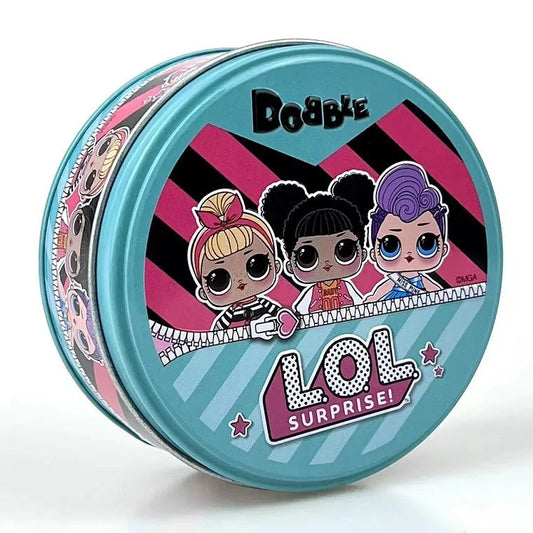 Spot it! Dobble LOL Surprise Card Game Ages 6+ 2-8 Players 15 Minutes Playing Time