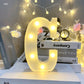 Marquee Alphabet Shaped Led Light - Asthetic Decorations Letter Light for Romantic Gift, Diwali Decoration Item, Night Light Lamp and Wall Lamp