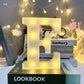 Marquee Alphabet Shaped Led Light - Asthetic Decorations Letter Light for Romantic Gift, Diwali Decoration Item, Night Light Lamp and Wall Lamp